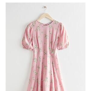 & Other Stories Puff Sleeve Mini Dress